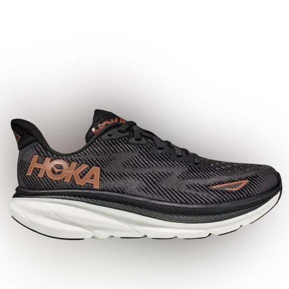 Hoka Other - Hoka Clifton 9 Black/Rose Gold Accent